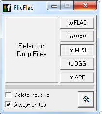 FLAC格式轉(zhuǎn)換器(FlicFlac)