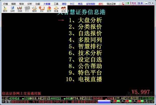信達證券大智慧網上交易