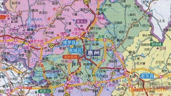惠州市地圖全圖高清版