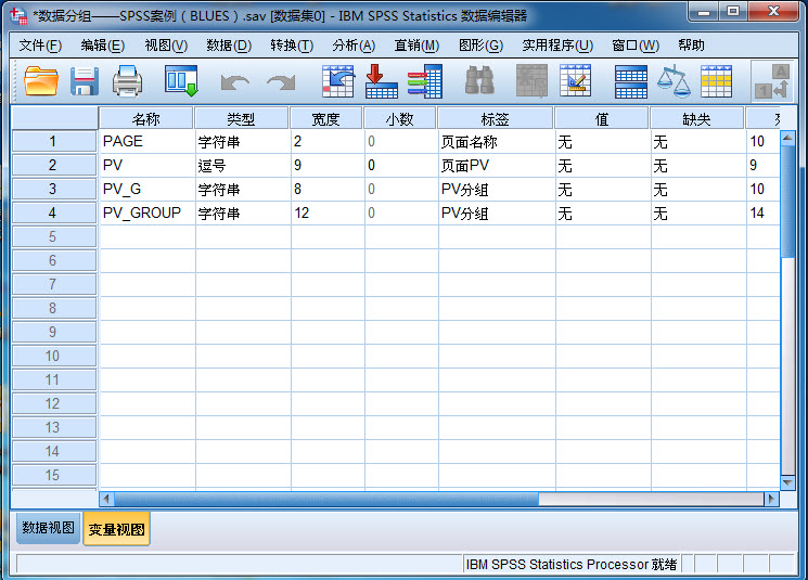 SPSS統計分析軟件