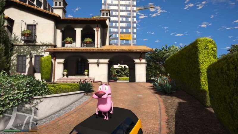 GTA5膽小狗英雄角色外觀MOD