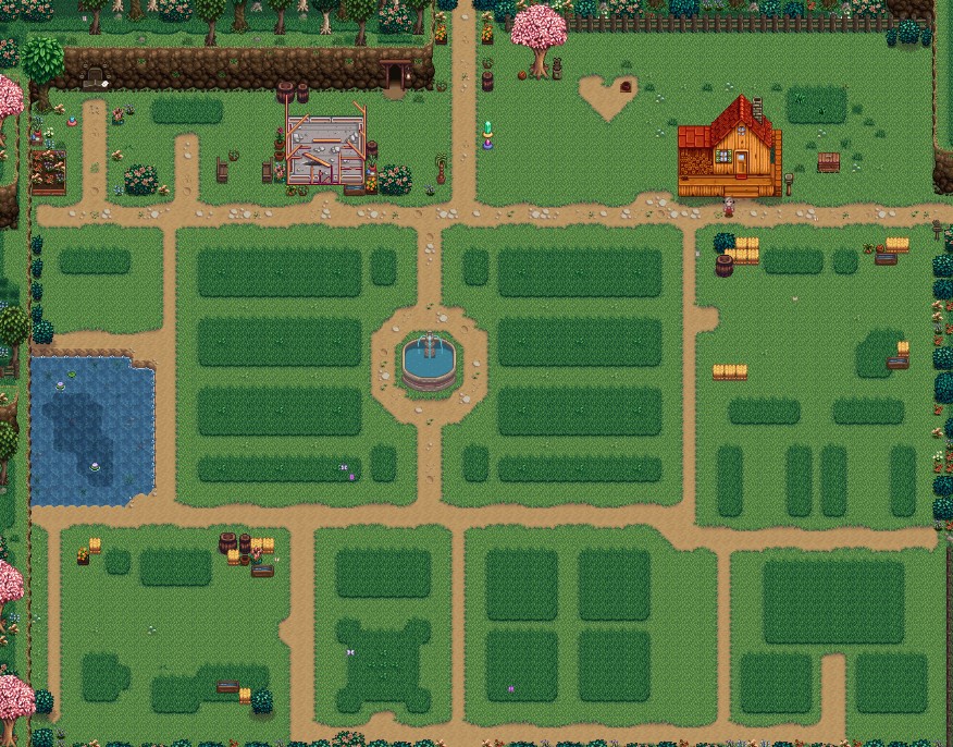 星露谷物語基礎農場地形布局優化MOD