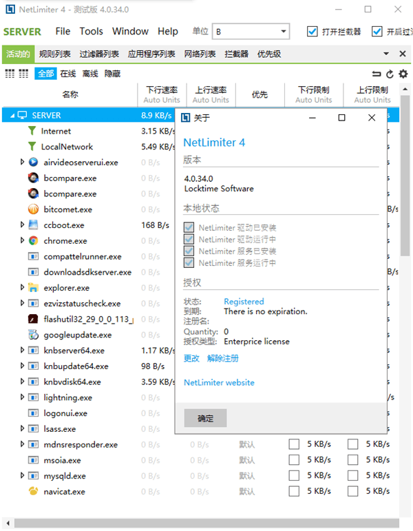 Netlimiter流量監控軟件