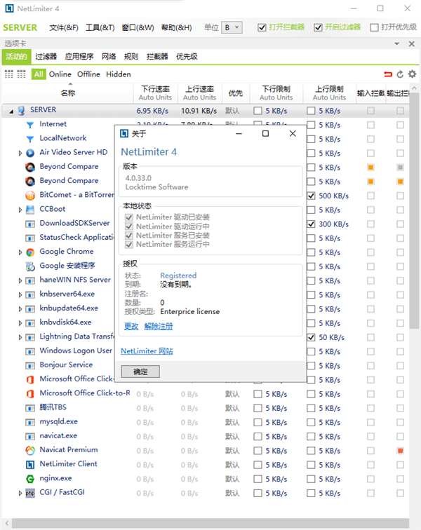 Netlimiter流量監控軟件