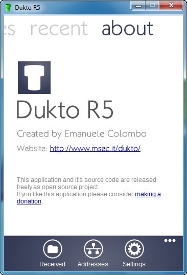 Dukto R5局域網文件傳輸軟件