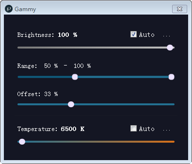 Gammy(實時調整屏幕亮度軟件)