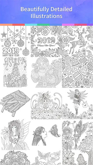 秘密花園涂色