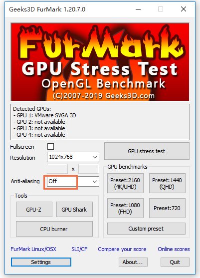 甜甜圈烤機軟件中文版(furmark)