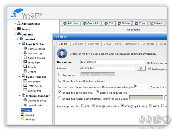 Wing FTP Server(FTP服務(wù)器)