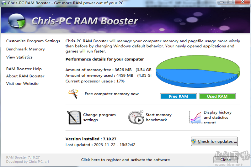 Chris-PC RAM Booster(內存優化工具)