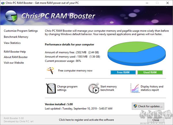 Chris-PC RAM Booster(內存優化工具)