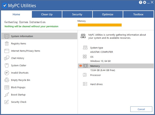 MyPC Utilities(系統(tǒng)優(yōu)化清理工具)
