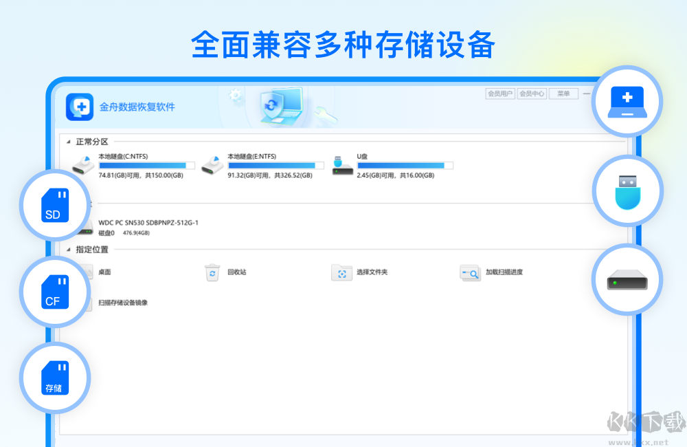 金舟數據恢復軟件升級版