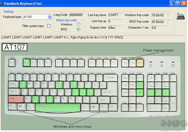 KeyboardTes(鍵盤測試工具)