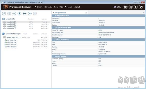 UFS Explorer Professional Recovery(恢復電腦系統數據)