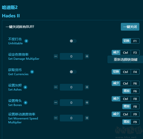 哈迪斯2十八項修改器