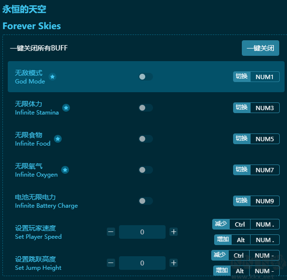 永恒天空十五項修改器