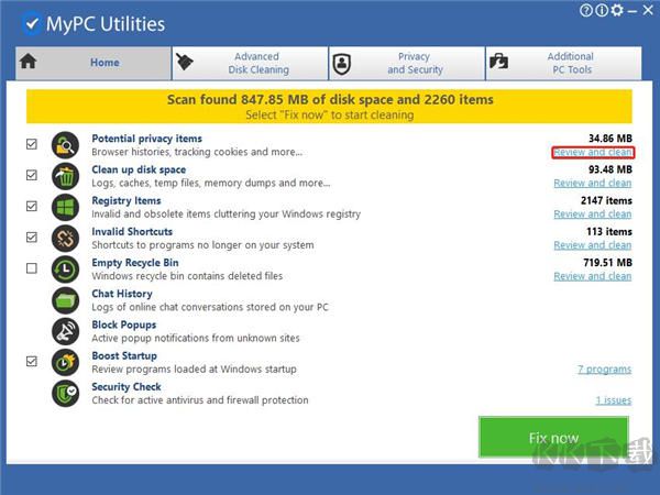 MyPC Utilities(系統優化清理工具)